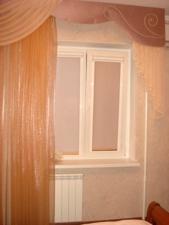 Тканевые роллеты (вид изнутри)