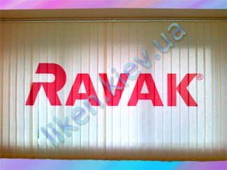 Вертикальные тканевые жалюзи с логотипом